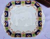 1930 39 s Royal Albion China fine bone china sandwich plate. Imari design English Tea Party.