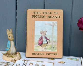 RARE 1950's Early Vintage Beatrix Potter 'The Tale of Pigling Bland' Collectors Edition