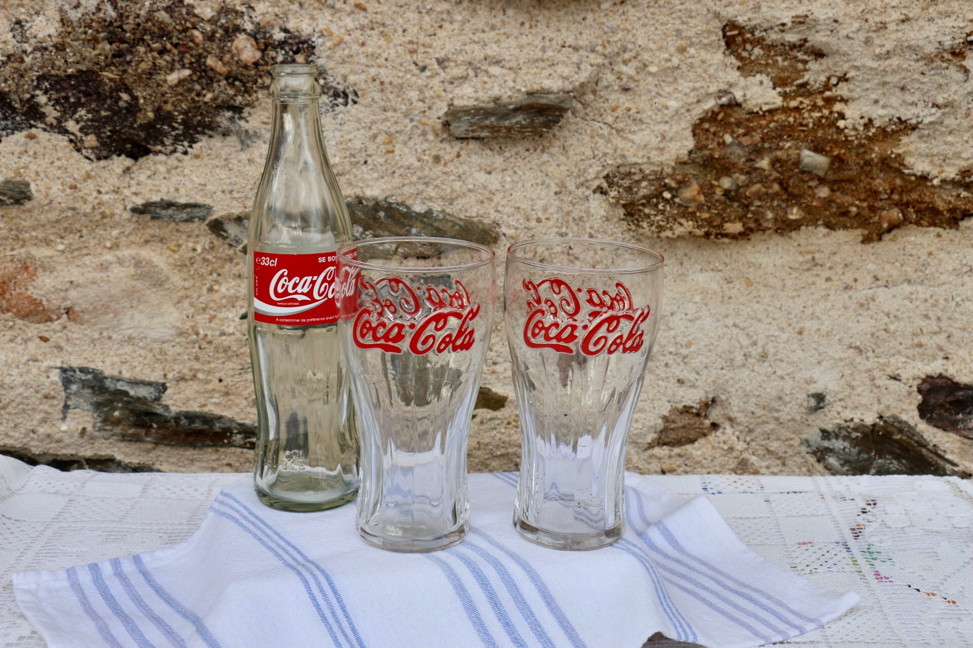 Coca-Cola Coke Bell Soda Flare Glass Cup Enjoy Coca-Cola