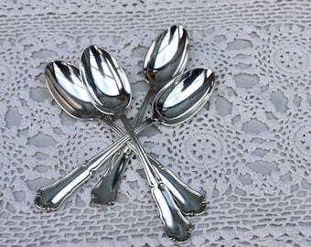 ヴィンテージシルバープレートティースプーン。6本セット