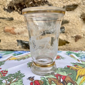 French Vintage Frosted Glass Vase 1950’s French Vintage Shabby Chic
