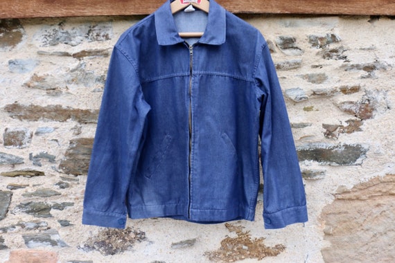 Traditional French Vintage Workwear Zip Blouson Work Jacket - Etsy