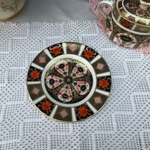 Royal Crown Derby Old Imari English Bone China Plate 16cm 1128 XLV11