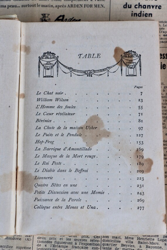 Edgar Allan Poe Nouvelles Histoires Extraordinaires 1920s French Translation By Charles Baudelaire