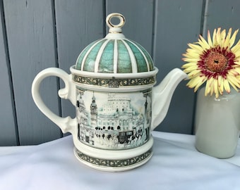 Vintage Sadler London Heritage tekanna. Shabby chic. Engelskt tebjudningsställe.
