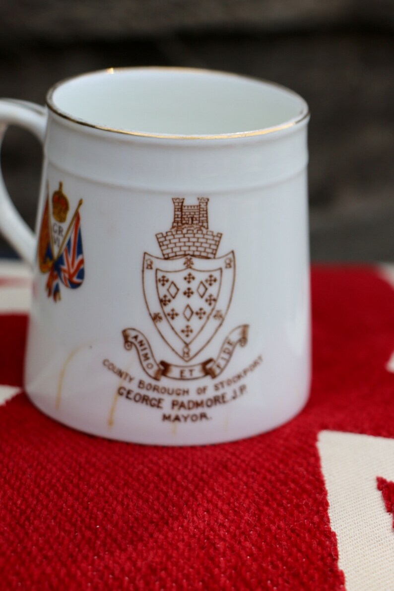 Coronation Commemorative china tea mug 1937 King V1 and Queen