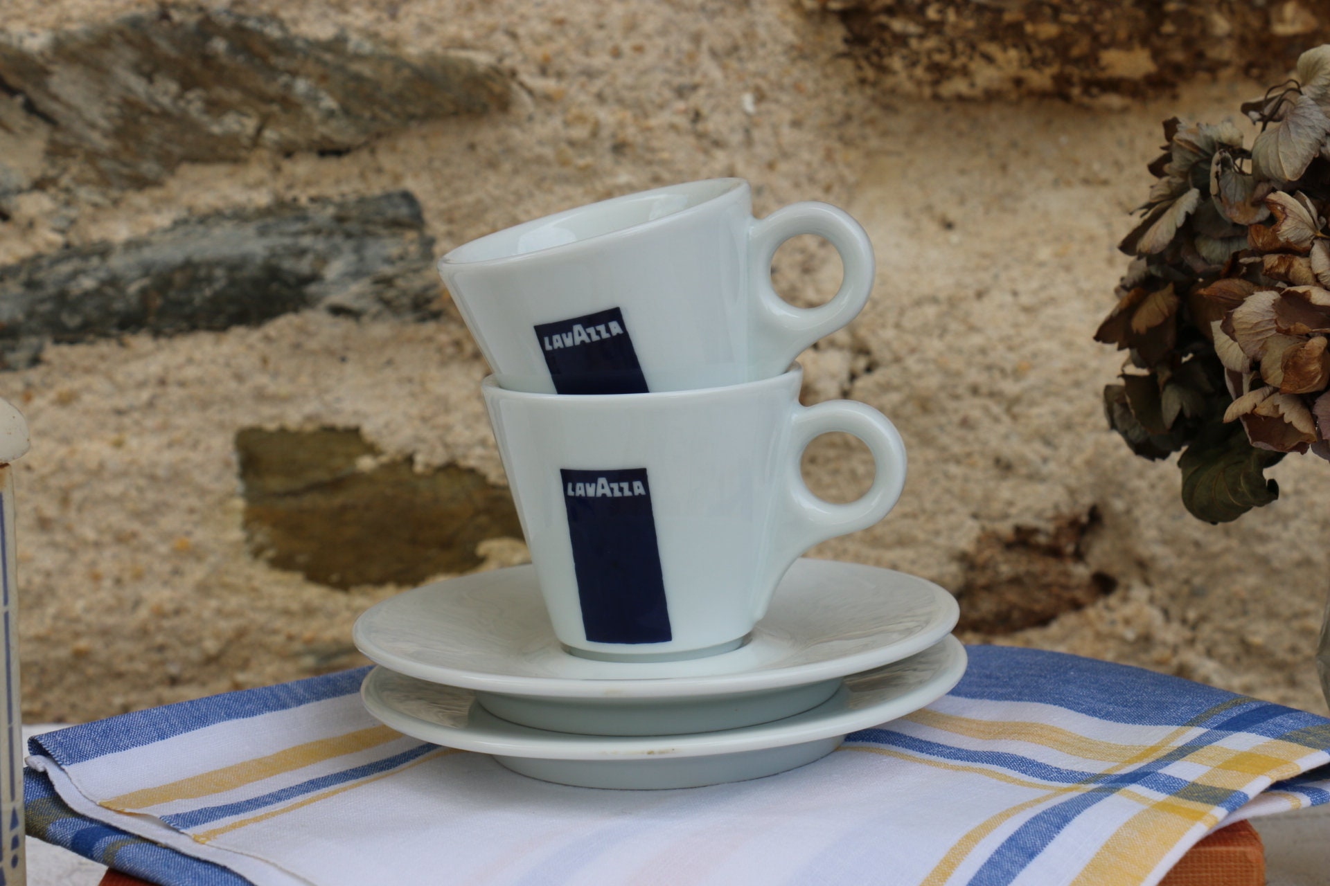 Retro Style Lavazza double espresso cup. –