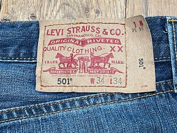 Mens Vintage Original Levi 501 Jeans Distressed W34 L34 - Etsy Finland