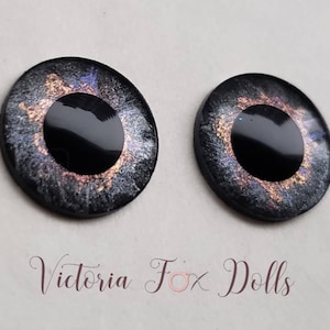Blythe Doll Eye Chips, Pullip Doll Eye Chips, Silver Purple Gray, Middie Blythe Eye Chips, Petite Blythe, Furby, 5mm, 10mm, 12mm, 13mm, 14mm