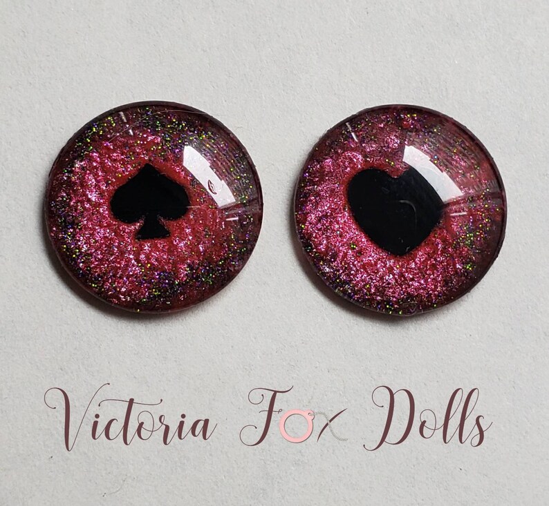 BJD Eyes Blythe Doll Eye Chips Heart Pupil Eyechips Pullip - Etsy