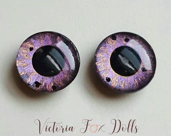 Furby Eye Chips, Pullip Doll Eye Chips, Blythe Doll Eye Chips, Custom Furby, Purple, Middie Blythe Eye Chips, 5mm, 10mm,12mm, 13mm, 14mm