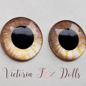 BJD Eyes, Pullip Eyechips, Blythe Doll Eye Chips, Custom Eye Chips, Gold Eyechips, Metallic Eyechips, Furby Eyes, 12mm 13mm 14mm 10mm 5mm