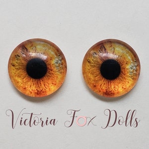12mm Eyechips, BJD Eye Chips, Realistic Eye Chips, Pullip Eye Chips, OOAK Pullip Doll, Glass Eyechips, Red Eyes, Furby Baby, Furby Eyechips
