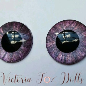 BJD Doll, Pullip Doll Eye Chips, Furby Eye Chips, Light and Dark Purple, Middie Blythe Eyechips, Custom Blythe, 5mm, 10mm, 12mm, 13mm, 14mm