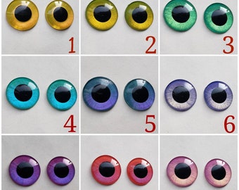 BJD Eyes Blythe Pullip Doll Color Shift Chameleon Gold Green Purple Teal Pink Red Eye Chips Metallic Furby Eyechips 5mm 10mm 12mm 13mm 14mm