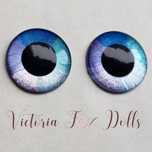 BJD Eyes, Pullip Eyechips, Blythe Doll Eye Chips, Middie Eyechips, Blue Purple Metallic Eyechips, Furby Eyechips, 12mm 13mm 14mm 10mm 5mm