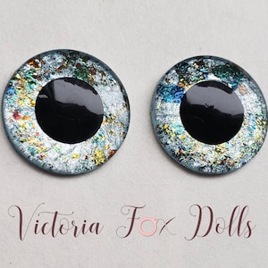 BJD Doll Eyes, Blythe Doll Eye Chips, Pullip Doll Eye Chips, Blue, Furby Eye Chips, FMiddie Blythe Eye Chips, 14mm, 13mm, 12mm, 10mm, 5mm