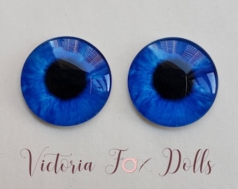 Blythe Eye Chips, 14mm Eye Chips, Realistic Doll Eyes, Blythe, Blythe Custom, Furby Eye Chips, 14mm Blue Eye Chips, Custom Furby, Furby Eyes