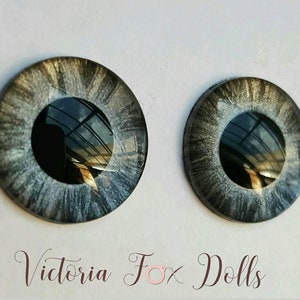 Pullip Doll Eyechips, Blythe Doll Eye Chips, Gray Black, Middie Blythe Eyechips, Petite Blythe, Furby Eyechips, 5mm, 10mm,12mm, 13mm, 14mm