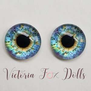 12mm Blue Eyechips, Pullip Eyechips, 12mm Realistic Eyechips, 12mm ...