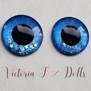 BJD Eyechips, Blythe Doll Eye Chips, Blue Eyes, Middie Blythe Eyechips, Furby Eyes, 14mm Eyechips, 13mm Pullip Eyechips, 12mm, 10mm, 5mm