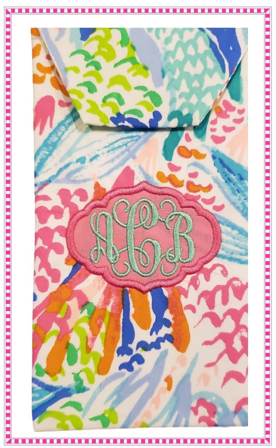 Personalized Lilly Pulitzer Eyeglass Case and Pocket Tissue Etsy