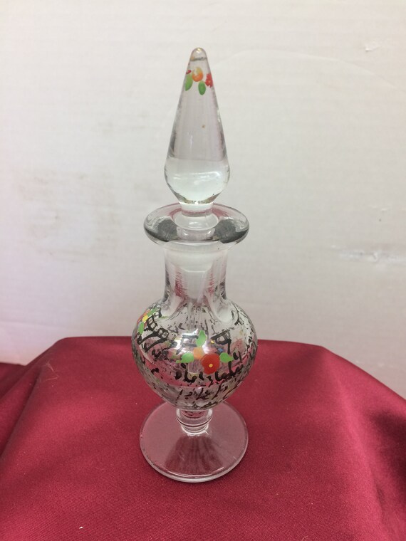 Perfume Bottle Handpainted w/Doppler