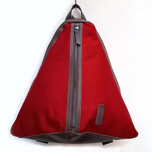 Handmade in Italy Backpack Konus waterproof  in Red