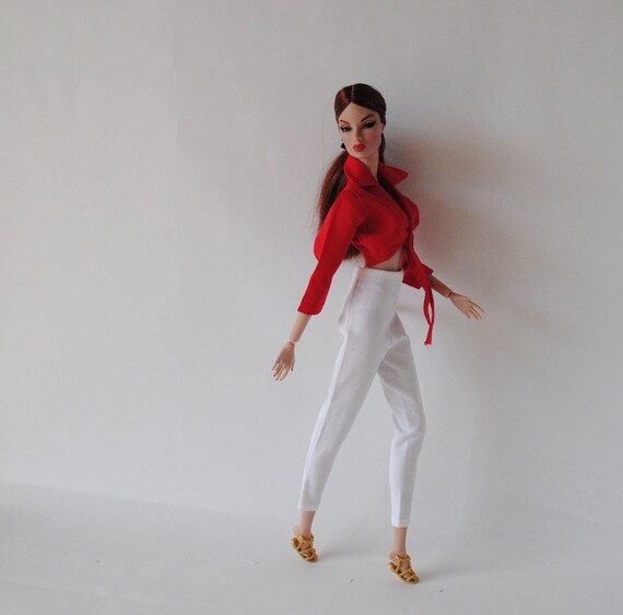red barbie shirt