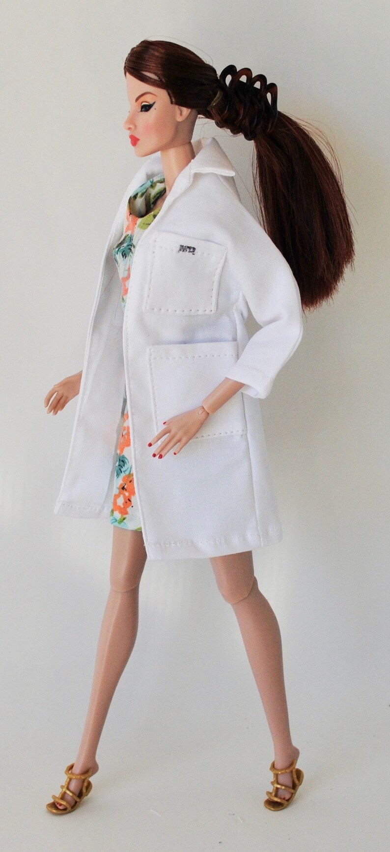 Download Barbie MD lab coat jacket white handmade doll clothes This is | Etsy