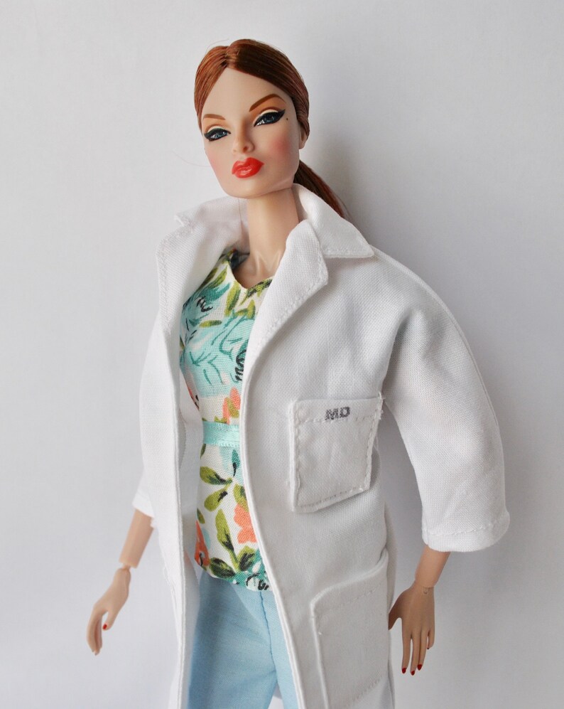 Download Barbie MD lab coat jacket white handmade doll clothes This is | Etsy