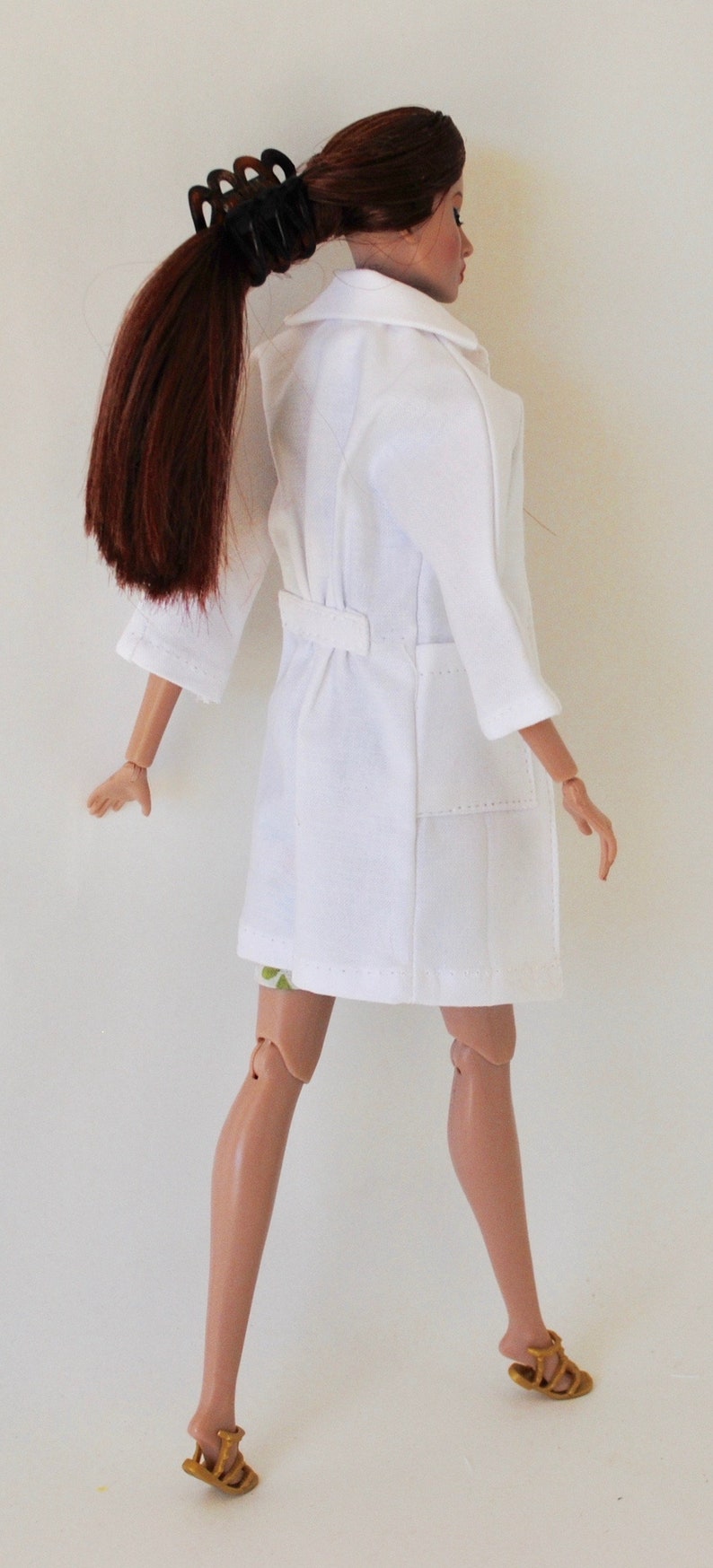 Barbie Lab coat handmade doll clothes white medical lab coat Etsy