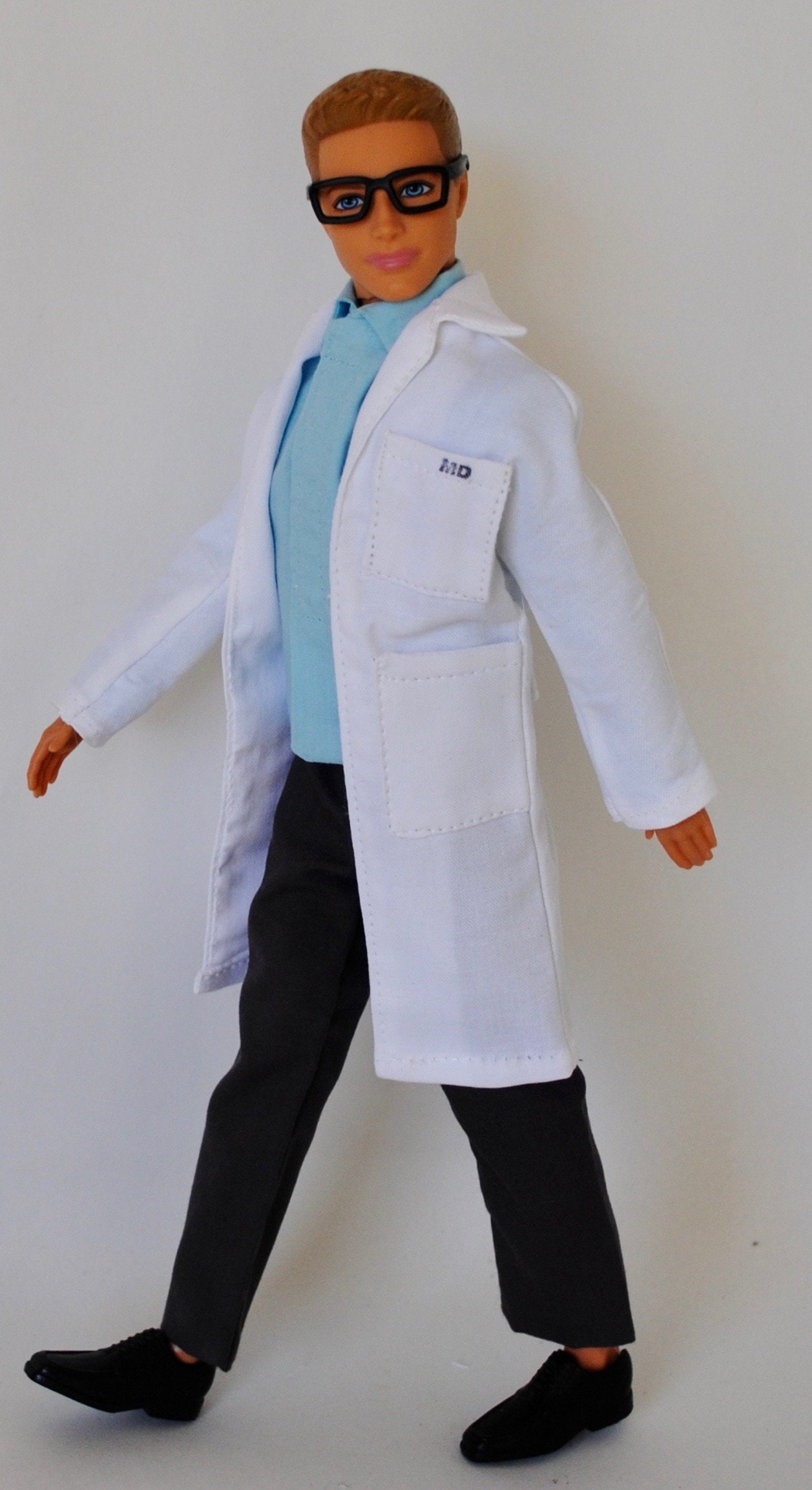 Ken Doll Clothes Handmade MD Lab Coat Medical Jacket Etsy