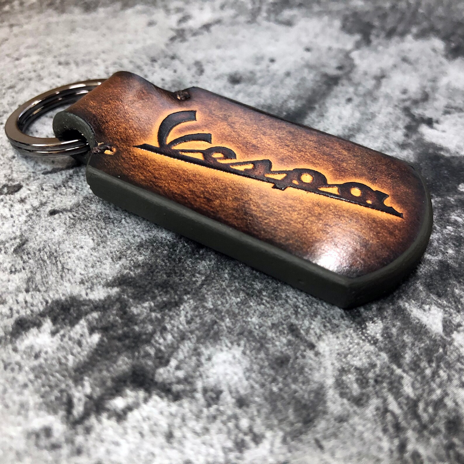 Vespa keychain vespa leather keychain vespa accessories can Etsy