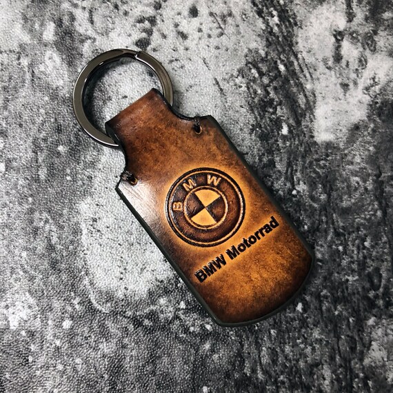 Bmw keychain bmw motorrad leather keychain. can be | Etsy
