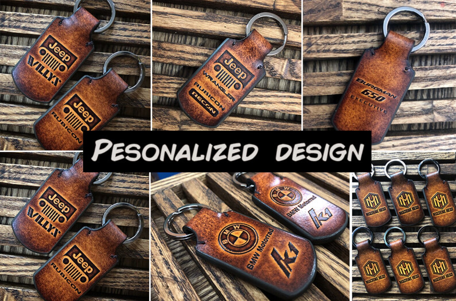 BMW car keychain BMW leather keychain BMW keyring Vertical Etsy