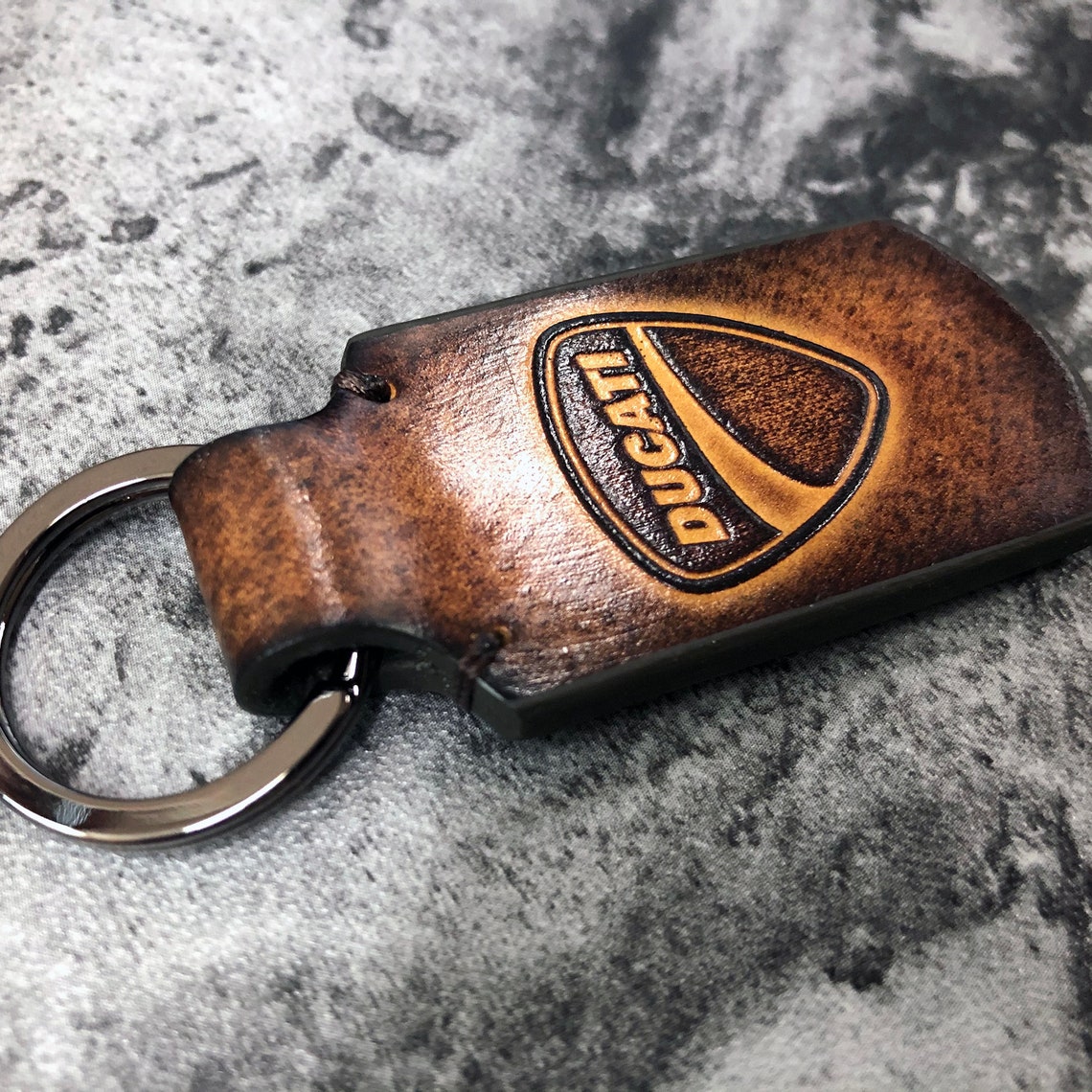 Ducati keychain Ducati leather keychain Ducati motocycle Etsy