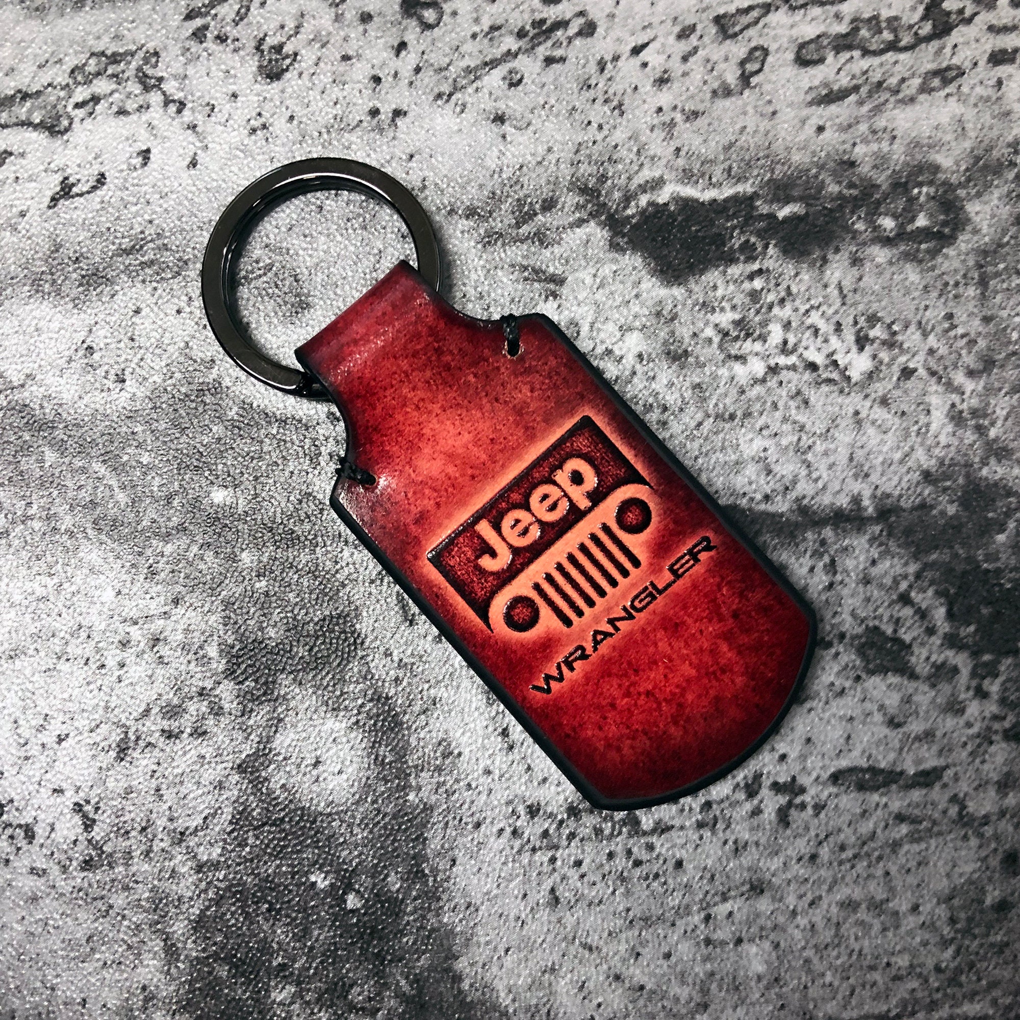 Jeep wrangler accessories jeep leather keychain wrangler Etsy