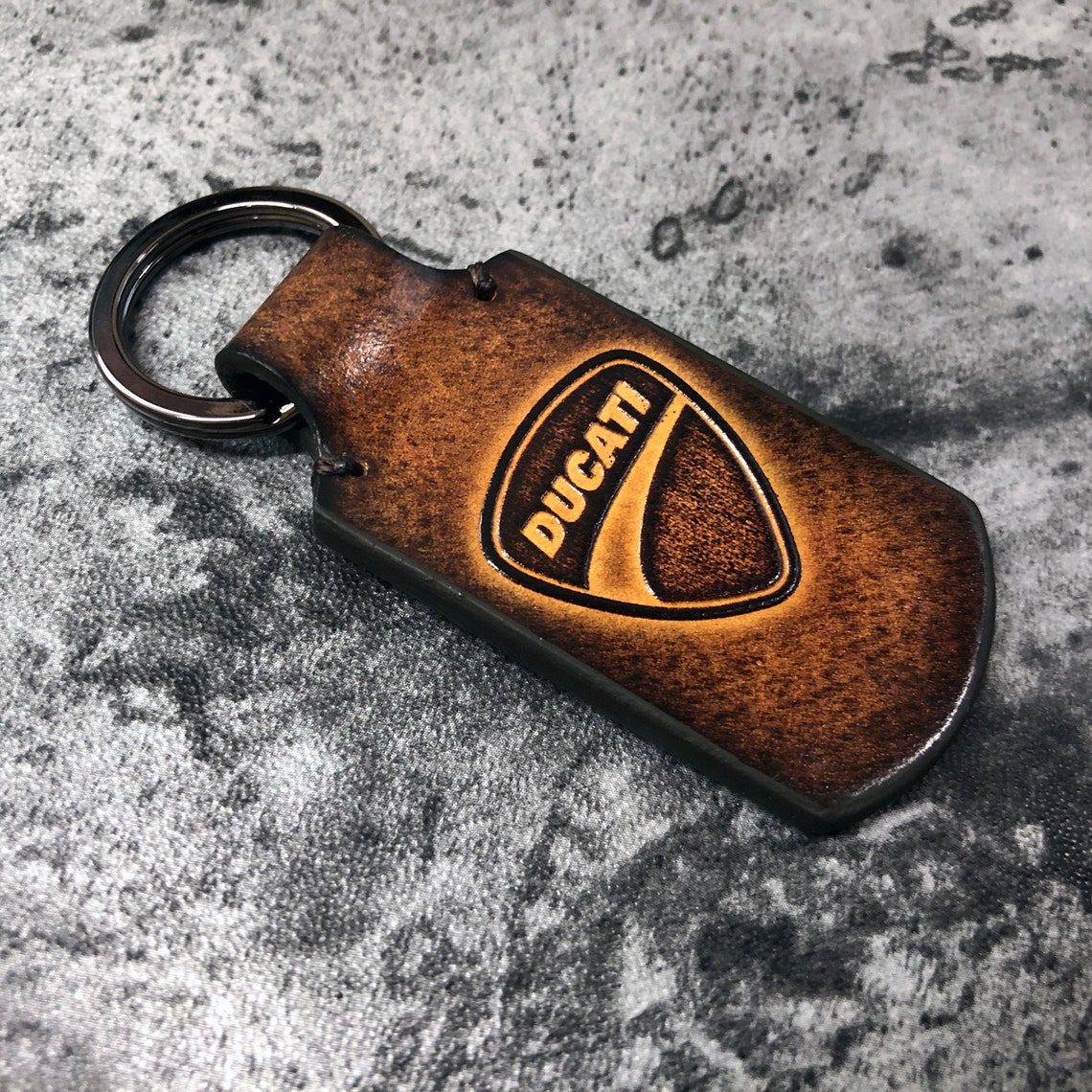 Ducati keychain Ducati leather keychain Ducati motocycle Etsy