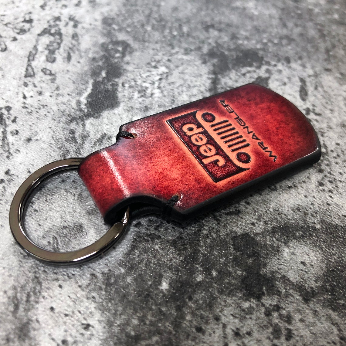 Jeep wrangler accessories jeep leather keychain wrangler Etsy