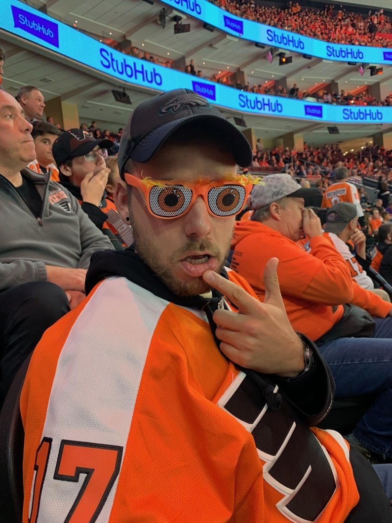 Orange man glasses