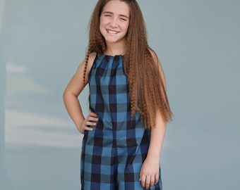 Kaya Jumpsuit PDF Sewing Pattern: Girls' Comfy Romper (Sizes 3Y-12Y)