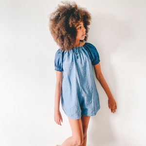 Kaya Jumpsuit pdf sewing pattern for girls summer winter mid short long jumpsuit rompers sunsuits playsuits short sleeves sleeveless comfy image 3