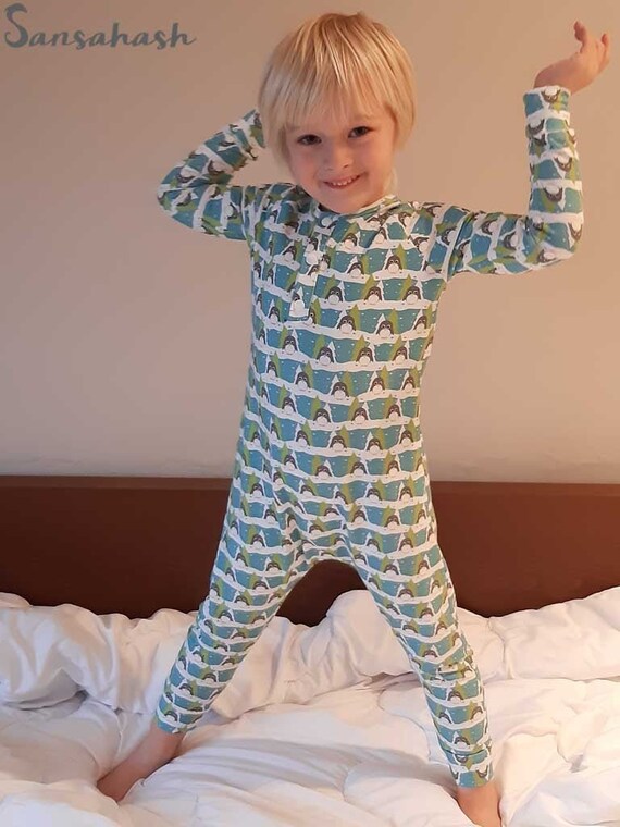 Frank Heel boos Ster Kenja Pyjamas Onesie Jumpsuit PDF Pattern for Boys and Girls - Etsy