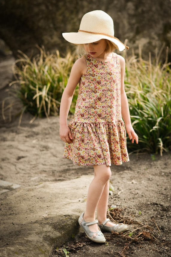 Mila Drop Waist Dress PDF Pattern: Girls Summer Sewing (6M-12Y) - Etsy