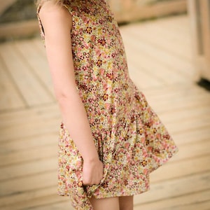 ENGLISH Mila Drop Waist Dress, PDF Patterns, PDF Patterns, handmade, sewing, pdf, sewing, summer dress, open back dress, girls dresses
