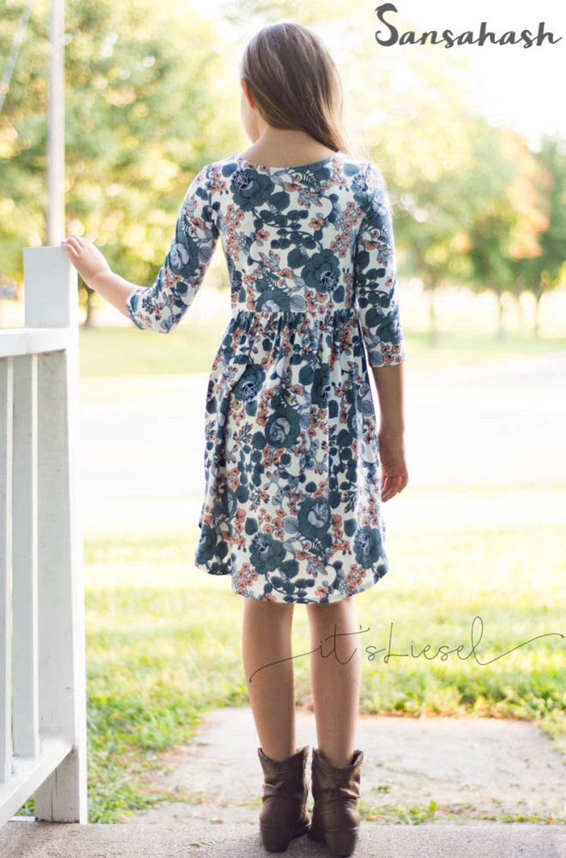 Nilah Top & Dress Flutter Dress Pdf Sewing Pattern Hilow Etsy