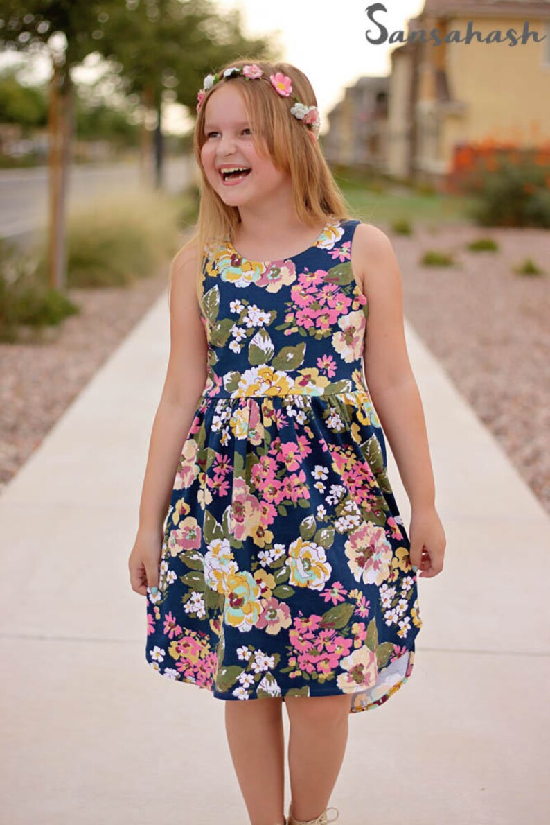 Nilah Top & Dress Flutter Dress Pdf Sewing Pattern Hilow Etsy