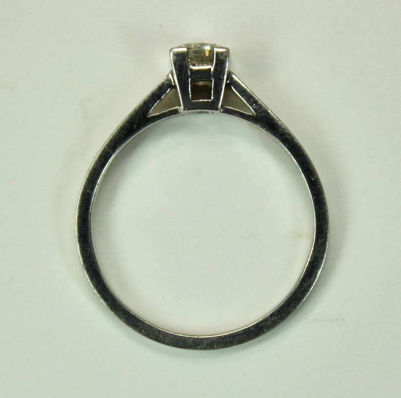 Antique Estate Tiffany Engagement Ring 0.3CT Round Diamond Etsy