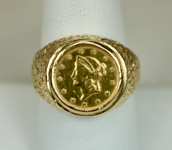 1902 18k cheap gold ring